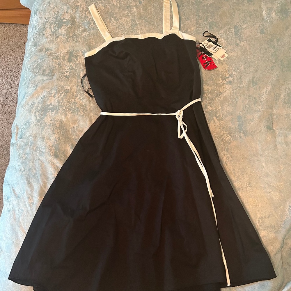 Black and white summer dress